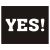 Skostikkers "Yes!", 2 stk.