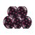 Ballonger Polka Dot svart / fuksia, 5 stk.
