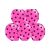 Ballonger Polka Dot fuksia / svart, 5 stk.
