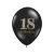 Ballonger med tall, 18 år, diamonds, 5 stk.