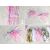Tassel av silkepapir lys rosa, 5 stk.