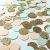 Konfetti fersken / mint / gull glitter