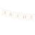 Flaggbanner Bride & Groom hvit, 1,55 m