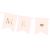 Flaggbanner Mr & Mrs rosa, 0,85 m
