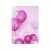 Ballonger Princess fuksia / klar / gull, 5 stk.