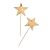 Ginger Ray cupcake toppers Metallic Star gull, 10 stk.