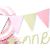 Flaggbanner Pink & Gold, 1,3 m