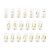 Bordnummer Transparent Gold 1- 20