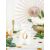 Bordnummer Transparent Gold 1- 20